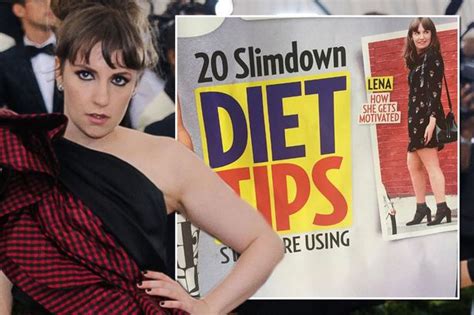 Not A Compliment Lena Dunham Slams Magazine For Praising Her Weight