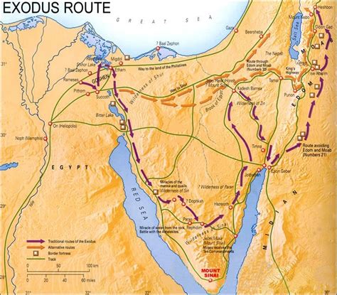 The Middle East And The Western Mediterranean Exodus Bible Mapping