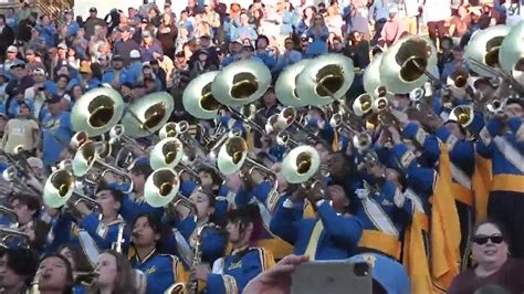 Ucla Marching Band At Ucla Vs Uc Berkeley Football Touchdown And