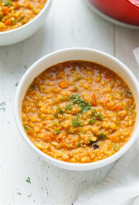 Red Lentil Soup Recipe Quick And Easy To Make Low Calorie Loaded