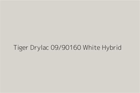 Tiger Drylac 09 90160 White Hybrid Color HEX Code