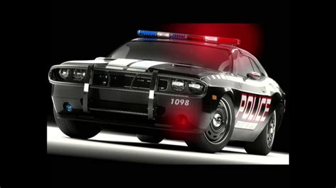 Police Car Siren And Lights Animated Hd Youtube