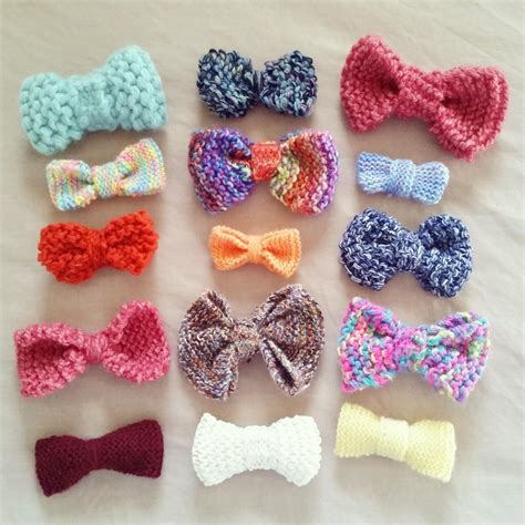 Knitted Bows Knitting Pattern By Jessica Harlow
