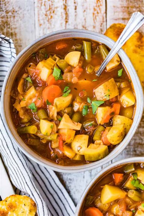 Hearty Vegetable Soup Recipe The Cookie Rookie®