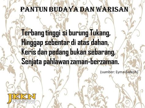PANTUN BUDAYA DAN WARISAN