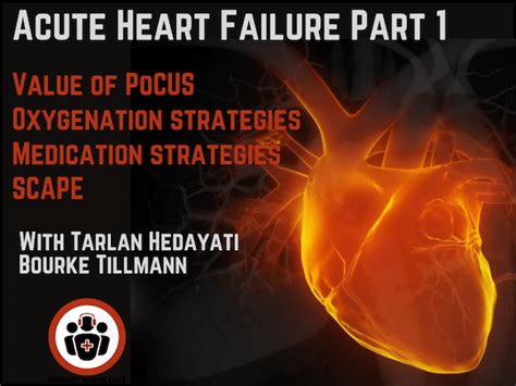 Acute Heart Failure Ed Management Emergency Medicine Cases
