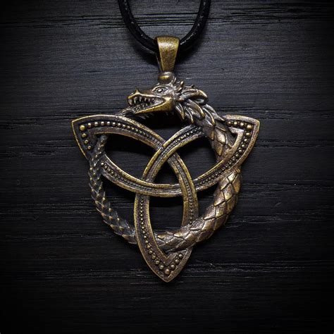 Dragon Ouroboros With Celtic Triquetra Rjewelrymaking
