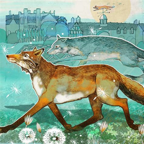 Three Foxes Shelly Perkins Wildlife Art