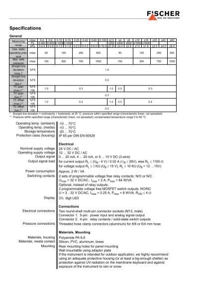 Specifications General Mb