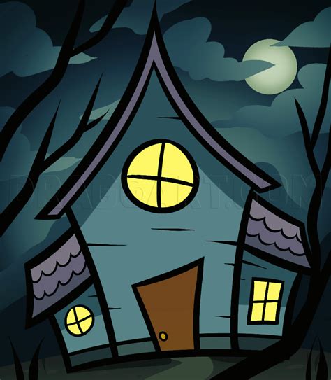 Haunted House Drawing Ideas