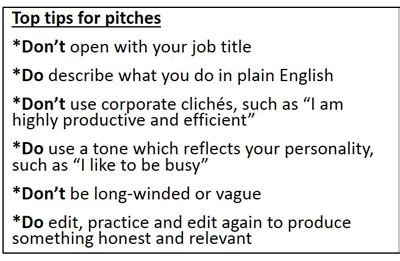 Cv as a sales pitch: يعزف البيانو الإسكان سنيزي short pitch about yourself - psidiagnosticins.com