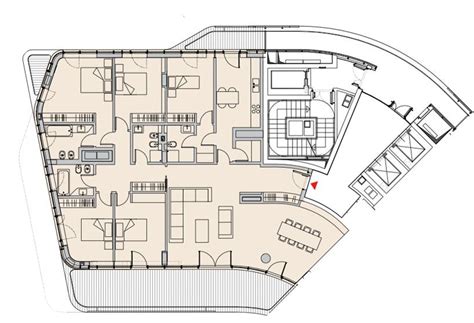 plan of an apartment citylife milano residential complex 2014 zaha hadid architects zaha