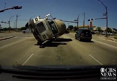 Horrific Head On Crash With Cement Truck Caught On Dashcam Video