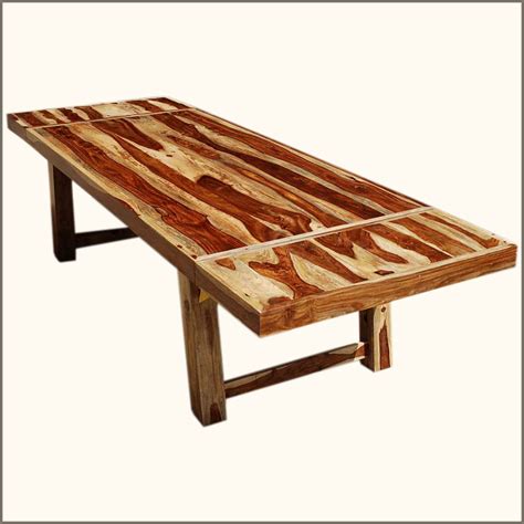 Browse our full selection of solid wood dining tables made in usa by amish craftsmen. 122" Solid Wood Dining Room Kitchen Expandable Table Large 10 People Furniture | eBay