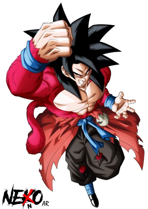 Super Saiyan 4 Xeno Goku By Nekoar Dragon Ball Dragon Ball Super