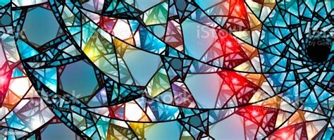Stained glass is easier than it seems. Colorful Glowing Stained Glass Stock Photo - Download ...