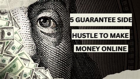 5 guarantee side hustle to make money online. Watch till the end for