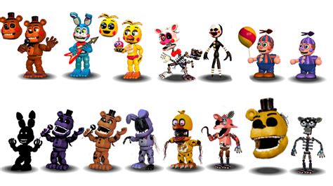 Fnaf 2 Characters Canon By Aidenmoonstudios On Deviantart