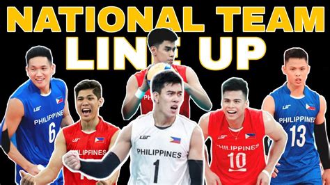 Philippine National Mens Volleyball Team Line Up 2021 Youtube