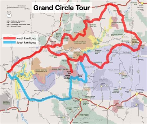 Grand Circle Route Map
