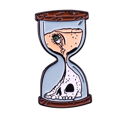 Hourglass Life And Death Enamel Pin Distinct Pins