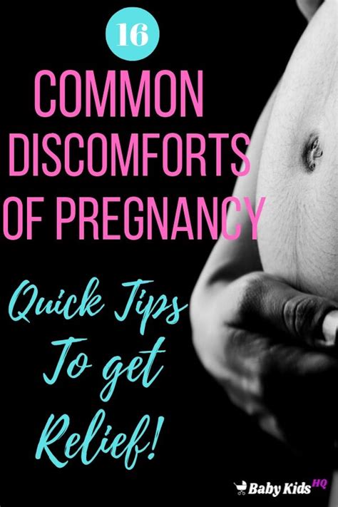 16 Common Discomforts Of Pregnancy And Relief Measures Babykidshq