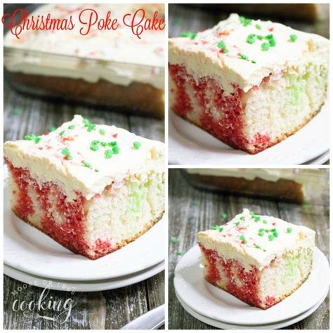 My favorite recipes have always been vintage and retro recipes, because they remind me so much of my childhood. Christmas Poke Cake | Poke cake, Christmas cakes easy, Poke cakes