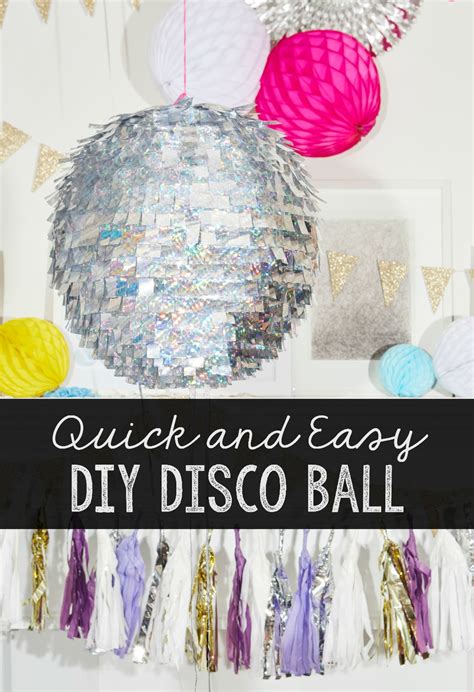 Make Your Own Quick And Easy Disco Ball For New Years Eve