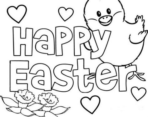 Easter Coloring Pages Free Download | Easter coloring pages, Happy