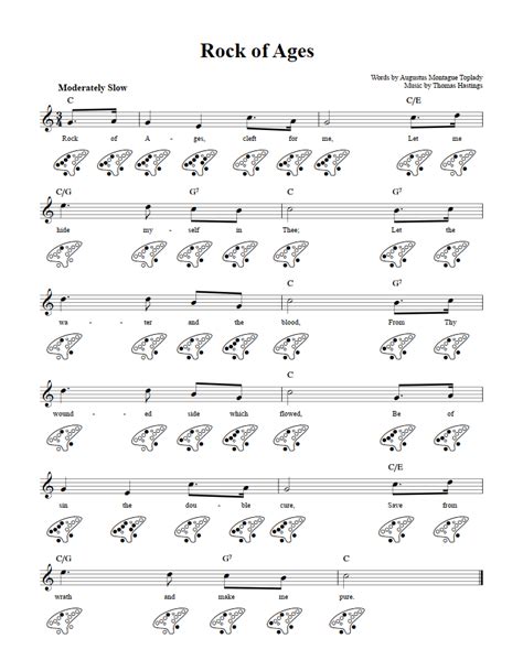 Hot Cross Buns 12 Hole Ocarina Sheet Music And Tab With Chords And