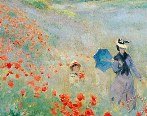 Claude Monet Poppies At Argenteuil Painting Poppies At Argenteuil Print For Sale