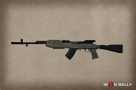 3d Model Aaa Sks Modern Carbine Assault Rifle Vr Ar Low Poly Cgtrader
