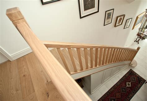 Curved Oak And White Closed String Staircase Dublin Stairs Ireland