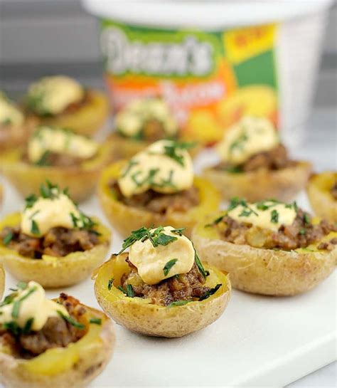 Mini Cheeseburger Potato Bites Ericas Recipes