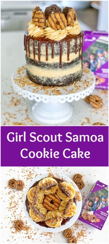 Girl Scout Cookie Lovers Samoa Cookie Cake Caramel Delite Cake