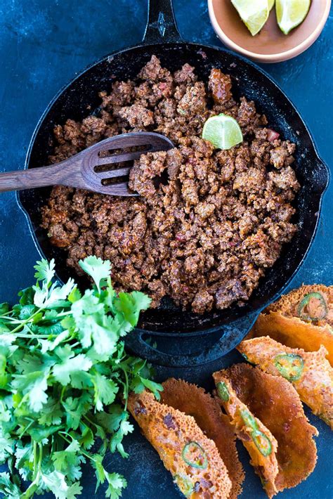 See recipes for brad's venison and sausage stuffed aloha pepper too. EASY Keto Taco Meat (ground beef) - Cast Iron Keto