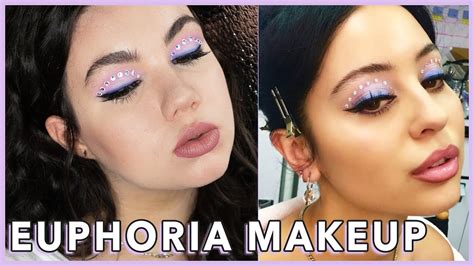 Euphoria Maddy Perez Purple Eye Makeup Tutorial Youtube