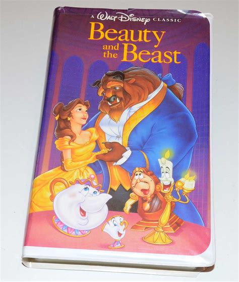 Beauty And The Beast Vhs Tape 1992 Walt Disneys Black Diamond Classic