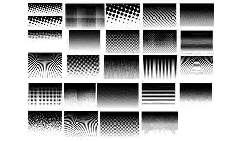 Halftone Patterns Vector Pack