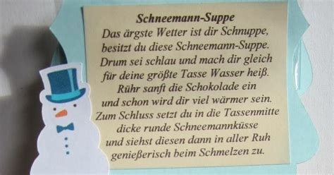 Dazu muss ich sagen, ich besitze keinen stick. Diamantin´s Hobbywelt: Schneemannsuppe