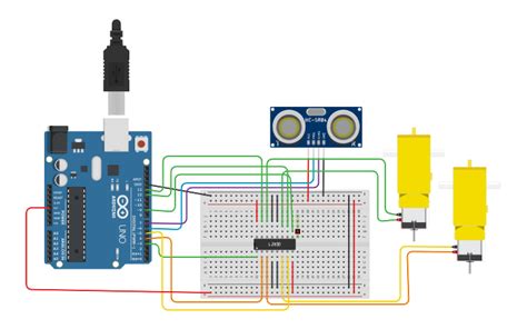 Circuit Design Motor Dc Tinkercad