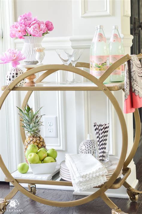 What kind of bar stools are mission style? Shop Around the House: How to Style a Bar Cart in 10 ...