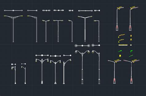 Street Lights Free Cad Block And Autocad Drawing