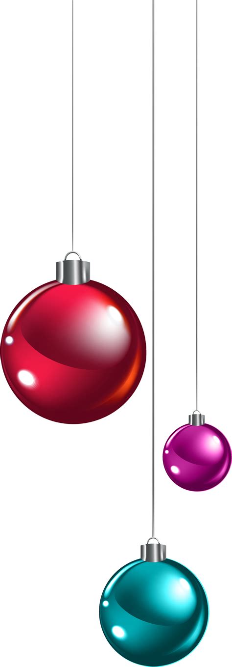 Hanging Christmas Ornaments Png Picture Png Mart