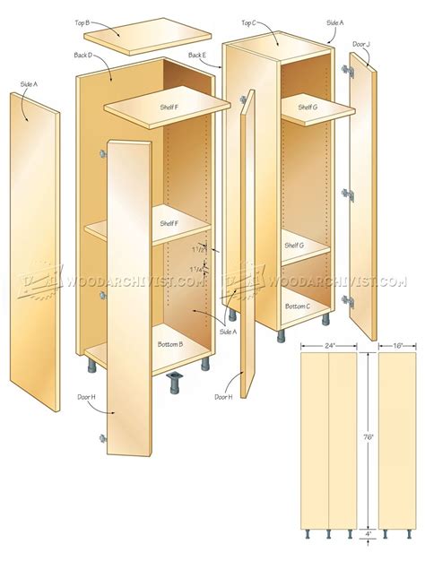 Tall Storage Cabinet Plans • Woodarchivist