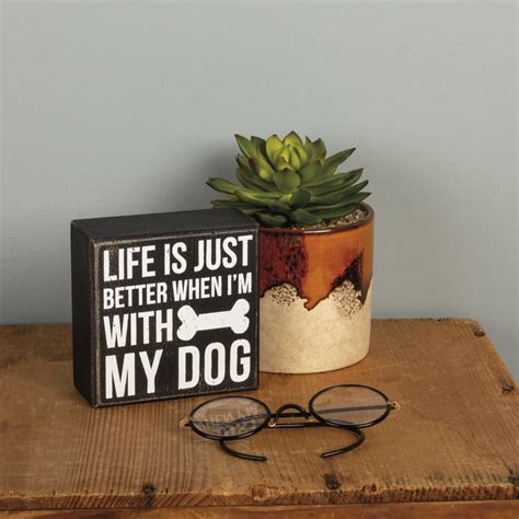 Box Sign With My Dog Box Signs Collection Primitives By Kathy