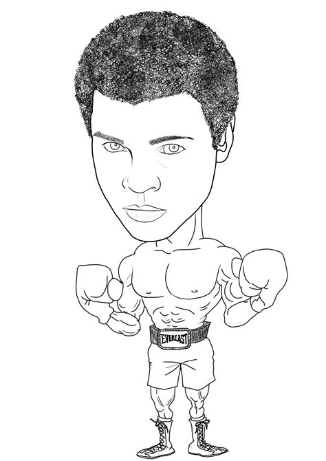 Muhammad Ali Coloring Pages Coloring Home