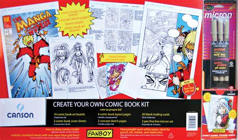 Canson Fanboy Create Your Own Comic Book Kit Rex Art