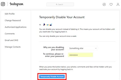 To accomplish the deactivation process, tap on the temporarily disable account button. How to Delete Instagram Account (2021) - Tech4Fresher