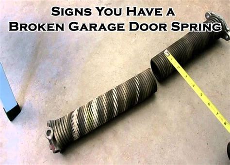 10 Signs You Have A Broken Garage Door Spring Blog